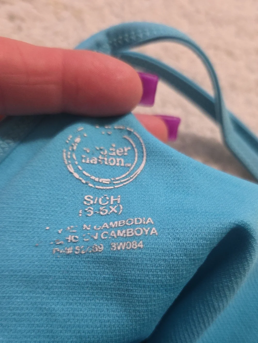 WONDER NATION 1PC SWIMSUIT